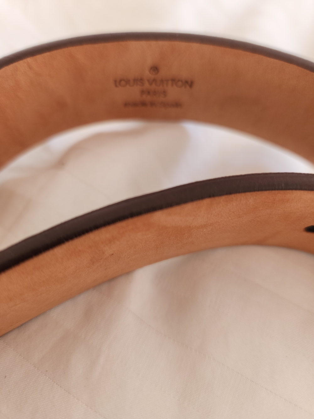 Louis Vuitton Women's Monogram Brown Leather Belt with Gold Buckle - Picture 7 of 10